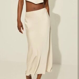 Satin skirt from Garage